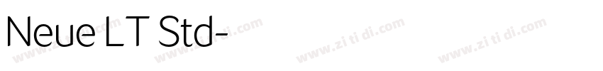 Neue LT Std字体转换